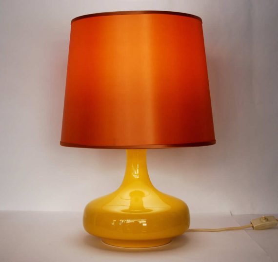 Lámpara de mesa vintage cerámica alemana