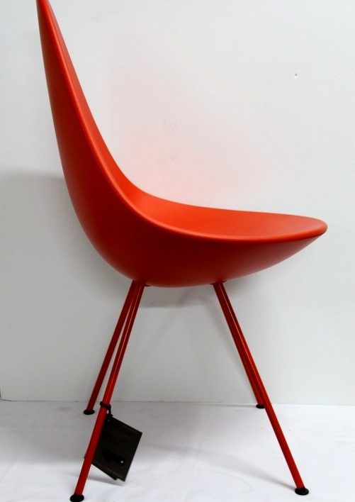 Sillas Arne Jacobsen, Fritz Hansen, 6 sillas ” tipo gota “