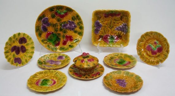 Plato de cerámica de Sarreguemines