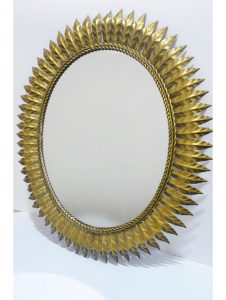 Espejo sol vintage dorado