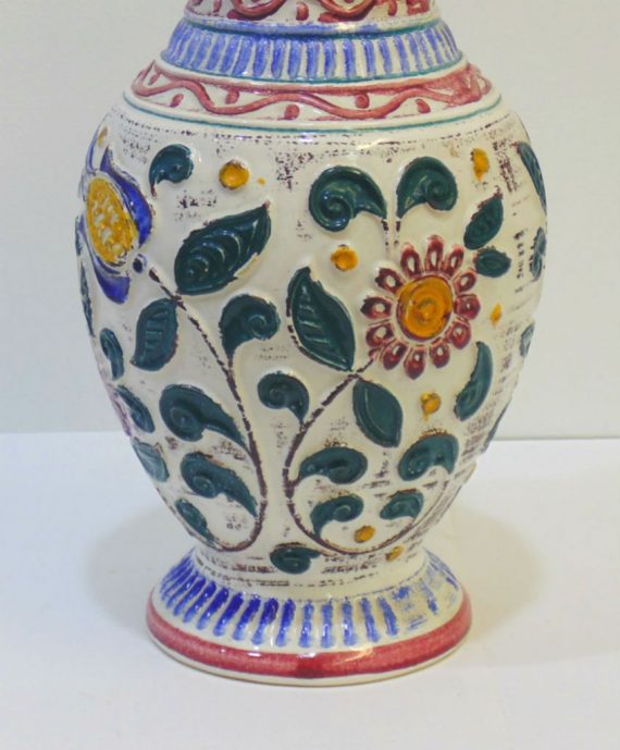 Florero de cerámica esmaltada, aleman BAY