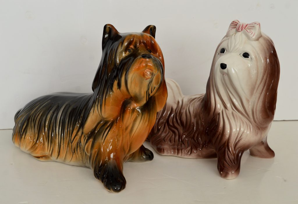 Perros terrier de cerámica para regalo