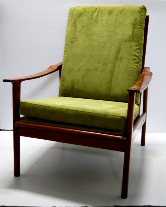 sillón danés teca vintage antiguo