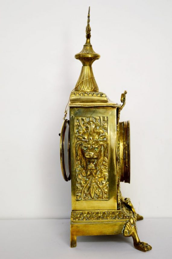 reloj art decó antiguo de bronce
