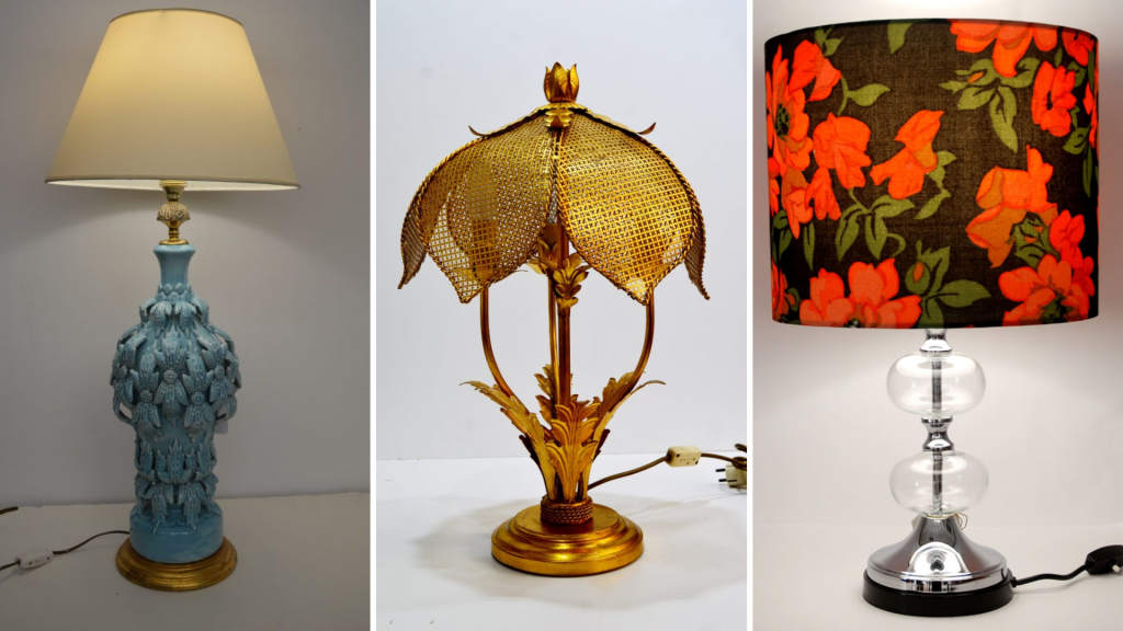 Lámparas de mesa vintage decoración 2022